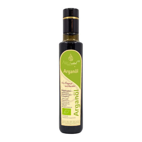 Award-winning organic argan oil 250 ml extra virgin natural Cold-pressed without roasting the argan seeds, only 2 teaspoons a day cover your daily requirement