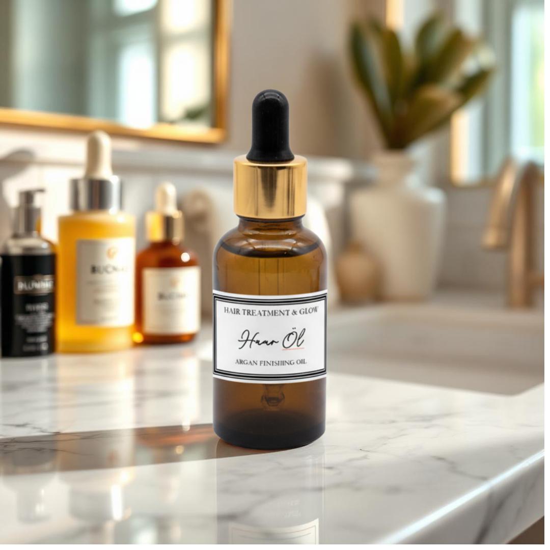 Haaröl – Hair Treatment and Glow: Natürliches Finishing Öl mit Arganöl